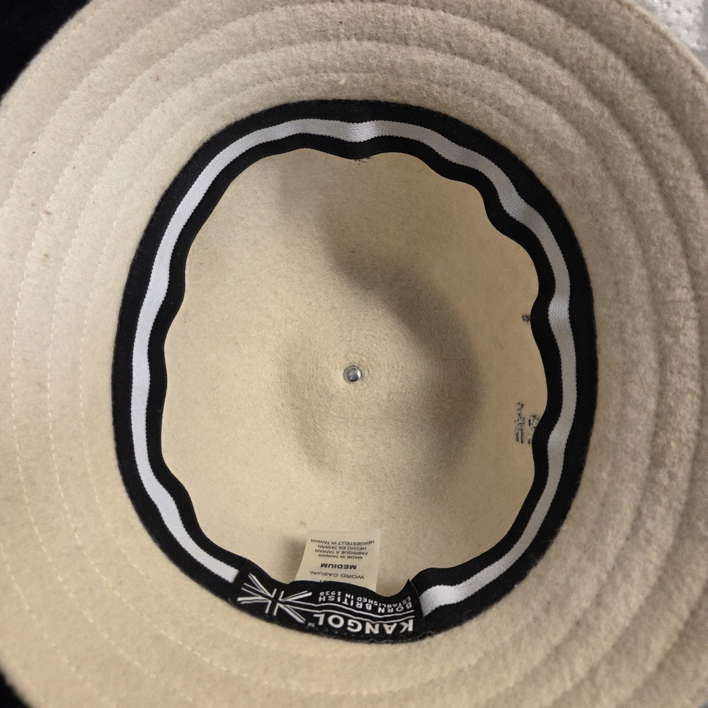 Kangol Cream Bucket Hat - I'VE LOST MY MIND - Rare Edition, Size M - Picture 3 of 3